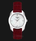 Tissot T-Wave Round Mother of Pearl Dial Red Leather T023.210.16.111.01-0