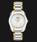 TISSOT T-Wave Round White Mother Of Pearl Dial Two Tone T023.210.22.117.00-0