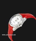 Tissot Couturier Powermatic 80 T035.207.16.031.01 Ladies Silver Dial Red Leather Strap -1