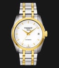 TISSOT T-Classic T035.207.22.011.00 Couturier Automatic Silver Dial Dual Tone Stainless Steel Strap-0