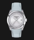 TISSOT Couturier T035.210.16.031.02 Silver Dial Light Blue Leather Strap-0