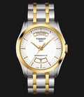 TISSOT T-Classic T035.407.22.011.01 Couturier Powermatic 80 White Dial Dual Tone Stainless Steel-0