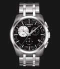 Tissot Couturier T035.439.11.051.00 GMT Chronograph Black Dial Stainless Steel Strap-0