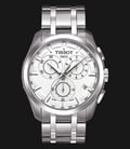 TISSOT T-Classic T035.617.11.031.00 Couturier Chronograph Silver Dial Stainless Steel Strap-0