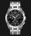 Tissot T-Classic T035.617.11.051.00 Couturier Chronograph Black Dial Stainless Steel Strap-0