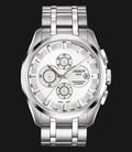 TISSOT T-Classic T035.627.11.031.00 Couturier Automatic Chronograph Silver Dial St. Steel Strap-0