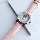 Tissot T-Lady T050.207.16.117.00 Heart Flower Powermatic 80 Mother of Pearl Dial Pink Leather Strap-3