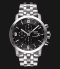 TISSOT PRC 200 T055.427.11.057.00 Automatic Chronograph Black Dial Stainless Steel Strap-0