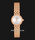 TISSOT T-Lady T058.009.33.031.01 Lovely Silver Dial Rose Gold Stainless Steel Strap-0