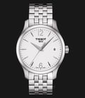 TISSOT T-Classic T063.210.11.037.00 Tradition Silver Dial Stainless Steel Strap-0
