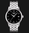 Tissot T063.210.11.057.00 T-Classic Tradition Ladies Black Dial Stainless Steel Strap-0