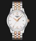 TISSOT Tradition T063.210.22.037.01 Silver Dial Dual Tone Stainless Steel-0