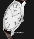 TISSOT T-Classic T063.409.16.018.00 Tradition Thin Man White Dial Brown Leather Strap-1
