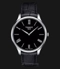 TISSOT T-Classic T063.409.16.058.00 Tradition Thin Man Black Dial Black Leather Strap-0