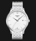 TISSOT T-Classic T063.610.11.037.00 Tradition Silver Dial Stainless Steel Strap-0