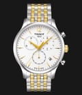 TISSOT T-Classic Tradition Chronograph White Dial Two-tone T063.617.22.037.00-0
