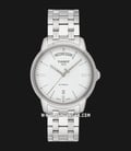 Tissot III Day T065.930.11.031.00 Automatic Men White Dial Stainless Steel Strap -0