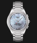 Tissot T-Touch T075.220.11.101.00 Tough Solar MOP Digital Analog Dial Stainless Steel Strap-0