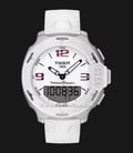 TISSOT T-Race T081.420.17.017.00 Touch Digital Analog Dial White Rubber Strap-0