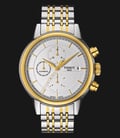 TISSOT T-Classic T085.427.22.011.00 Carson Chronograph Automatic Dual Tone Stainless Steel Strap-0