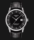 TISSOT Luxury Powermatic80 Chronometer T086.408.16.051.00 Black Dial Black Leather Strap-0