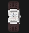 TISSOT T-Trend T02 T090.310.16.111.00 Mother of Pearl Dial Brown Leather Strap-0
