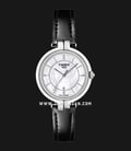 Tissot T-Lady T094.210.16.111.00 Flamingo Ladies Mother Of Pearl Dial Black Leather Strap-0