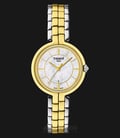 TISSOT Flamingo T094.210.22.111.01 White Mother of Pearl Dial Dual Tone Stainless Steel-0