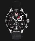 TISSOT Quickster Chrono Football Black Dial Leather Strap T095.449.17.057.00-0