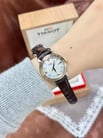 Tissot T-Classic T097.010.26.118.00 Bridgeport Lady White Mother Of Pearl Dial Brown Leather Strap-3