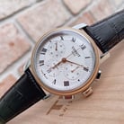TISSOT T-Classic Bridgeport T097.427.26.033.00 Chrono Automatic Silver Dial Brown Leather Strap-3