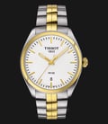 Tissot PR 100 T101.410.22.031.00 Gent Silver Dial Two Tone Stainless Steel Strap-0