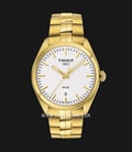 TISSOT T-Classic T101.410.33.031.00 PR 100 Men Silver Dial Gold Stainless Steel Strap-0