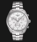TISSOT PR 100 T101.417.11.031.00 Chronograph Gent Silver Dial Stainless Steel Strap-0