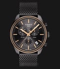 TISSOT T-Classic T101.417.23.061.00 PR 100 Chronograph Black Dial Grey Stainless Steel Strap-0