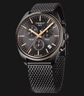 TISSOT T-Classic T101.417.23.061.00 PR 100 Chronograph Black Dial Grey Stainless Steel Strap-1