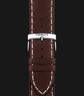 TISSOT T-Classic T101.610.16.031.00 PR 100 Sport Silver Dial Brown Leather Strap-2