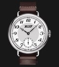 TISSOT Heritage 1936 Mechanical T104.405.16.012.00 White Dial Brown Leather Strap-0