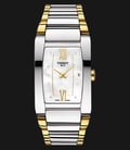TISSOT Generosi-T T105.309.22.116.00 White Mother of Pearl Dial Dual Tone Stainless Steel-0
