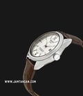 TISSOT T-Classic T108.408.16.037.00 Ballade Powermatic 80 COSC Silver Dial Brown Leather Strap-1