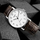 TISSOT T-Classic T109.407.16.032.00 Everytime Swissmatic Silver Dial Brown Leather Strap-3