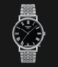 TISSOT T-Classic T109.410.11.053.00 Everytime Medium Black Dial Stainless Steel Strap-0