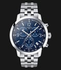TISSOT T-Sport T114.417.11.047.00 PRC 200 Chronograph Blue Dial Stainless Steel Strap-0