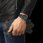 TISSOT T-Race T115.417.27.057.03 X Thomas Luthi Black Leather Rubber Strap Limited Edition-6