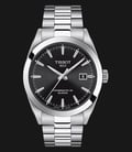 Tissot T-Classic T127.407.11.051.00 Gentleman Powematic 80 Silicium Black Dial Stainless Steel Strap-0
