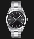 TISSOT T-Classic T127.410.11.051.00 Gentleman Black Dial Stainless Steel Strap-0