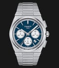 Tissot T-Classic T137.427.11.041.00 PRX Automatic Chronograph Men Blue Dial Stainless Steel Strap-0
