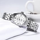 Tissot T-Classic T41.1.183.16 Le Locle Automatic Ladies Silver Dial Stainless Steel Strap-3