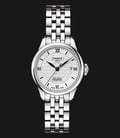 TISSOT T-Classic T41.1.183.35 Le Locle Automatic Double Happiness Lady Grey Dial St. Steel Strap-0