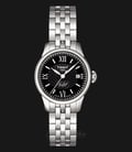 Tissot T-Classic T41.1.183.53 Le Locle Automatic Small Lady Black Dial Stainless Steel Strap-0